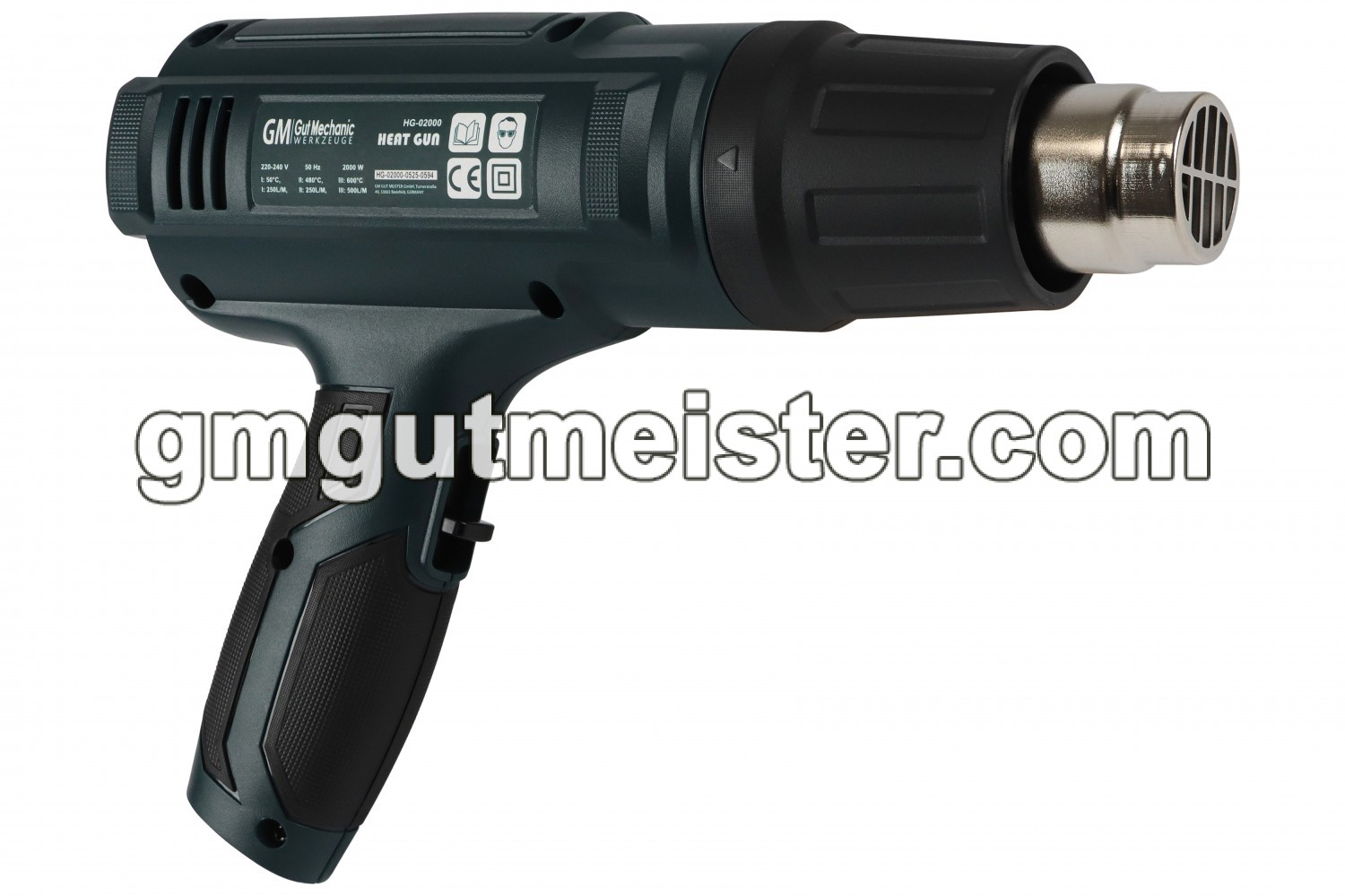 ФЕН ТЕХНІЧНИЙ GUT MECHANIC 2000W 50-600°C 250-500Л/ХВ HG02000 - фото 3